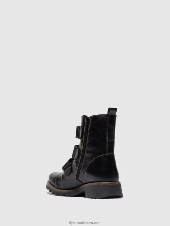 velcro lipniai batai rach790 moterys Fly London 4H288190 juodas kilimėlis