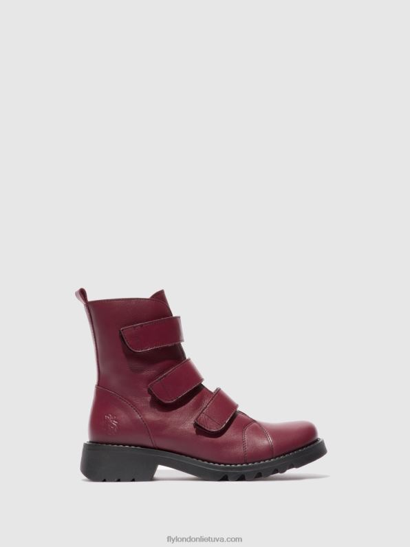 velcro lipniai batai rach790 moterys Fly London 4H288191 odinis vynas (juodas)