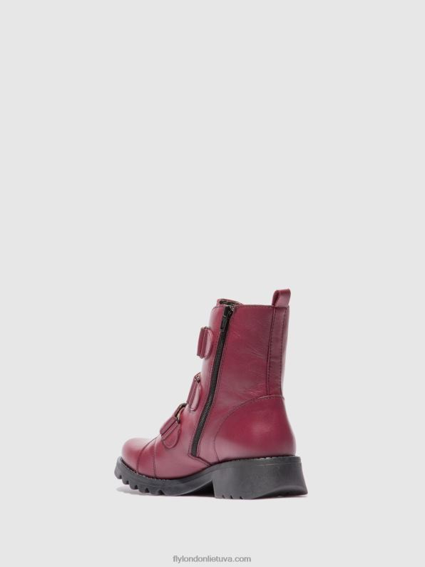 velcro lipniai batai rach790 moterys Fly London 4H288191 odinis vynas (juodas)
