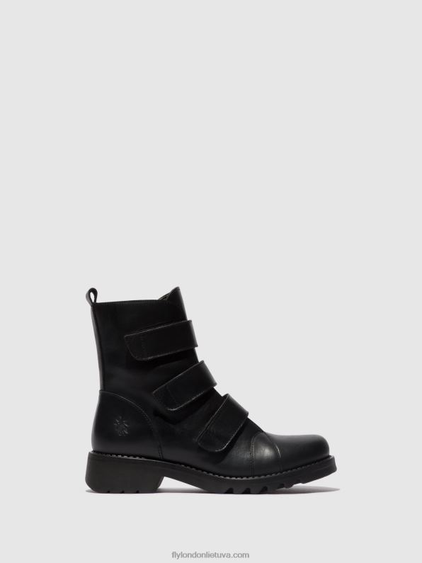 velcro lipniai batai rach790 moterys Fly London 4H28819 juoda (visa juoda)