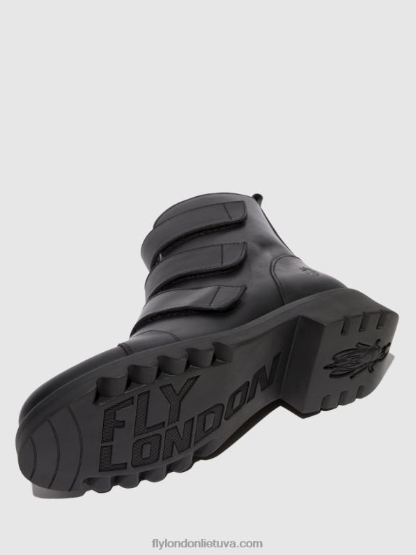 velcro lipniai batai rach790 moterys Fly London 4H28819 juoda (visa juoda)