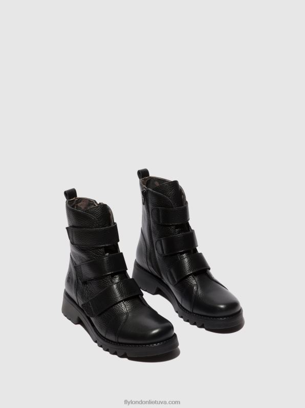 velcro lipniai batai rach790 moterys Fly London 4H28881 juodas