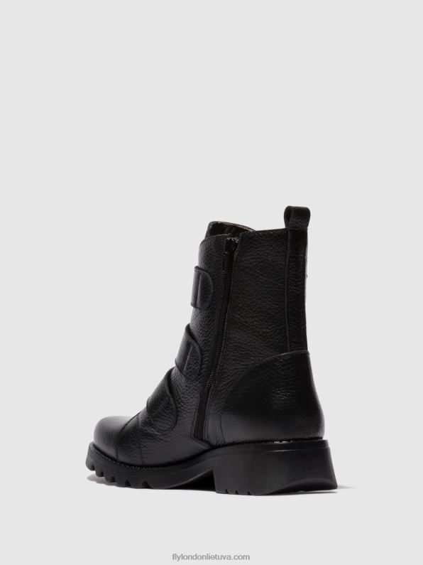 velcro lipniai batai rach790 moterys Fly London 4H28881 juodas